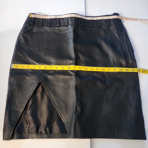 Leather Cult Black Leather Mini Skirt - Picture 6 of 9